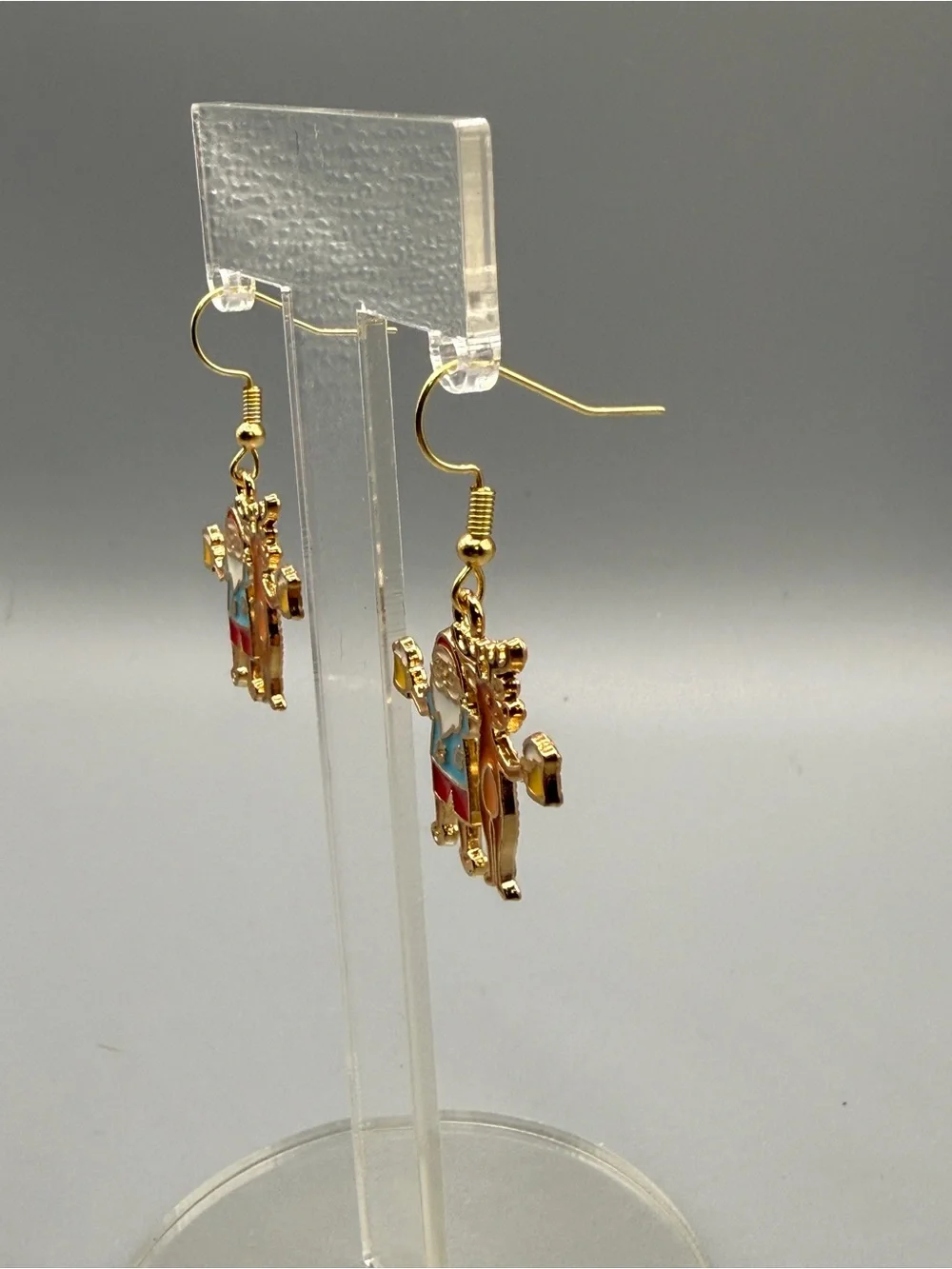 Christmas in July Earrings - Handmade #E0548C